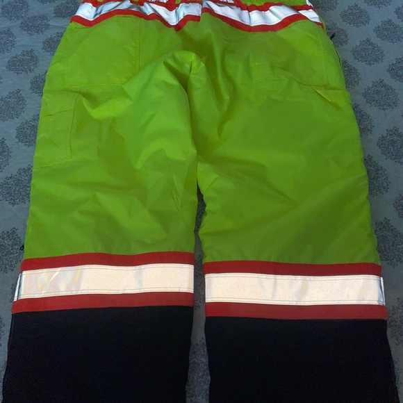 HiVis Insulated Bib Overalls Work King Safety Size 4XL Mens - Picture 9 of 13